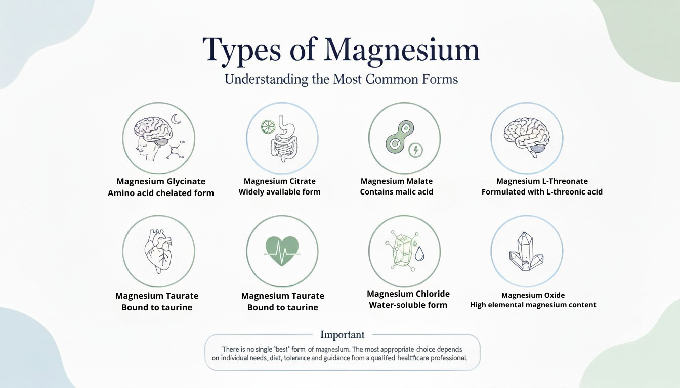 Types of Magnesium infographic