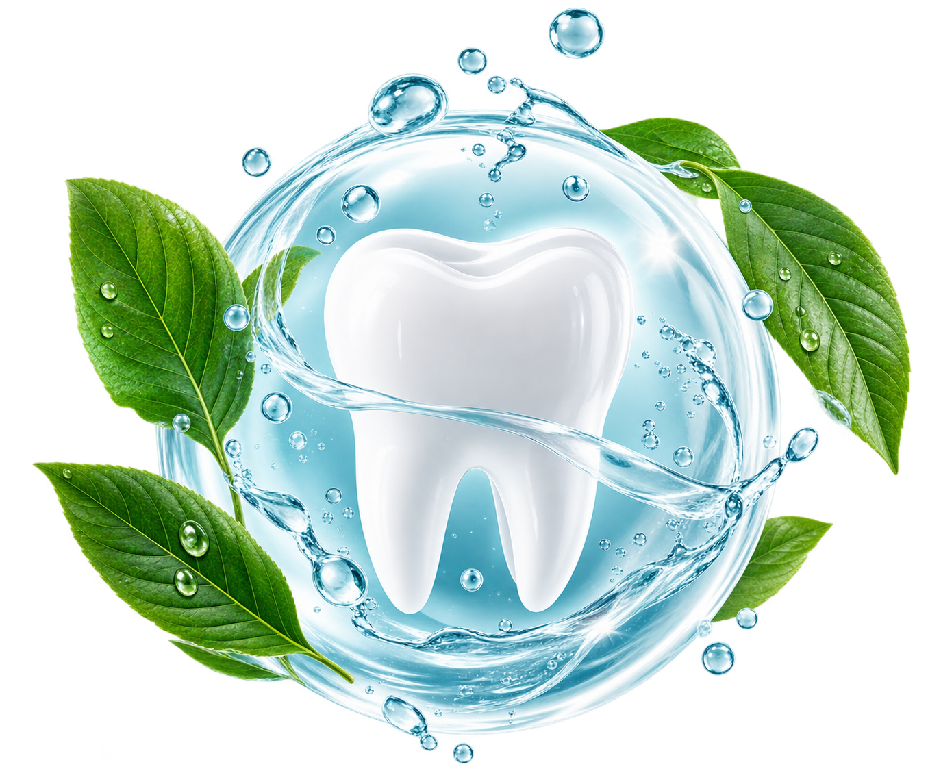 Illustration representing oral care and the oral environment