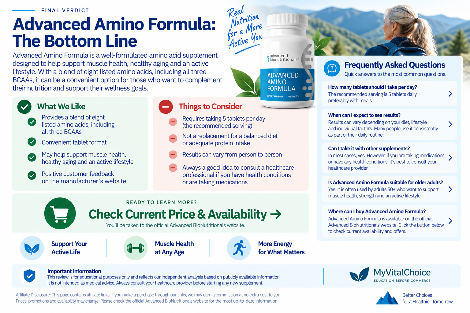 Advanced Amino Formula final review and frequently asked questions